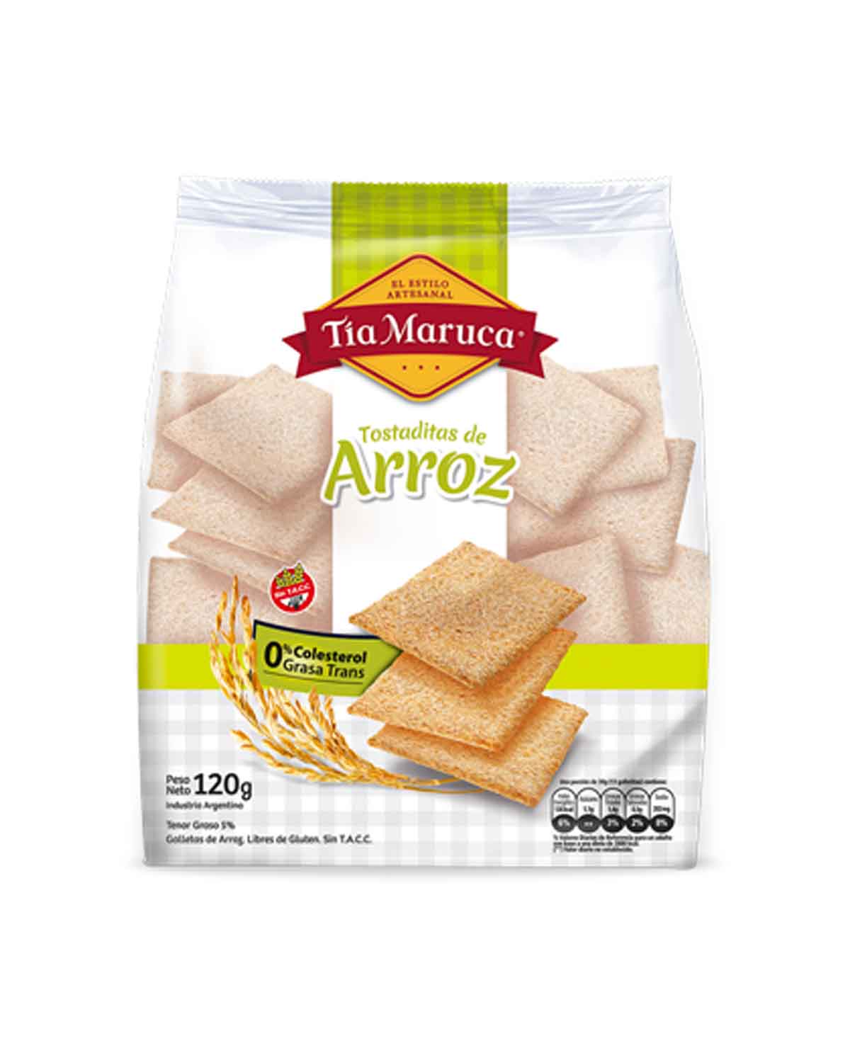 Tostaditas Tia Maruca de Arroz SIN TACC x 120 Gr